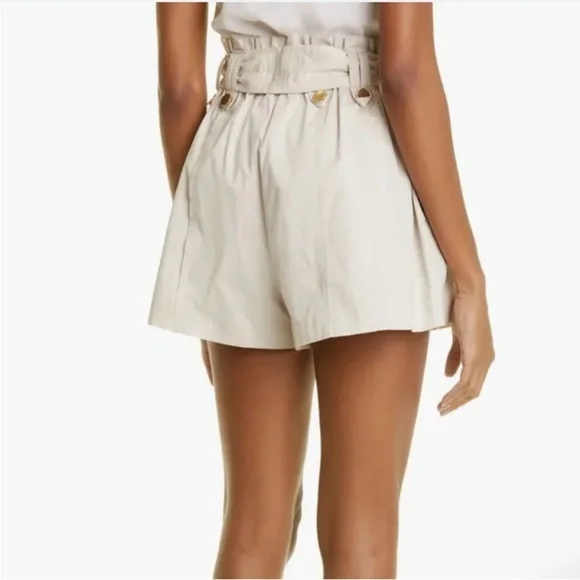 NWT‎ Ramy Brook Sandstone Tie Belt Paperbag Zaydie Shorts Size 00 reg $265 - Picture 2 of 9
